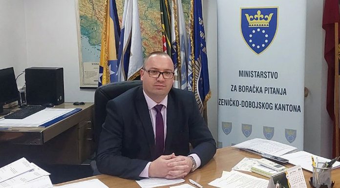 Adnan Sirovica, ministar za boračka pitanja ZDK